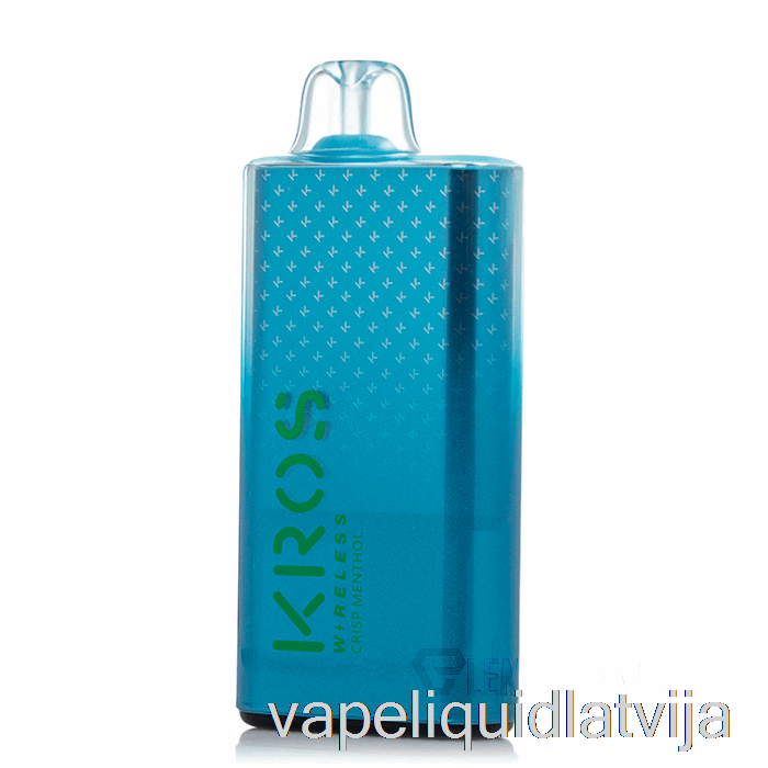 Kros Wireless 9000 Vienreizējās Lietošanas Crisp Mentola Vape šķidrums